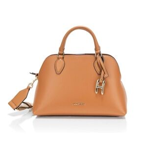 Halston Quincy Oak convertible satchel
